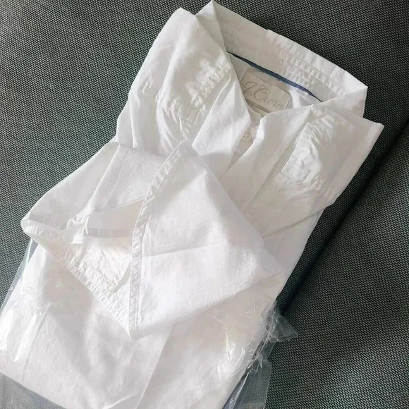 J.Crew Classic-fit washed cotton poplin shirt 6 - Picture 2 of 3